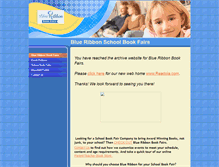 Tablet Screenshot of blueribbonbookfairs.org